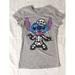 Disney Shirts & Tops | Disney Lilo & Stitch Halloween Girls Short Sleeve Shirt Size Xs Stitch Skeleton | Color: Blue | Size: Xsg