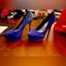 Jessica Simpson Shoes | Jessica Simpson Blue Suede Heels Sz 9 Circa 2009 Faded Blue Heel Just Needs Dye | Color: Blue | Size: 9