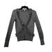 J. Crew Tops | J. Crew Women's Long Sleeve Buttoned Front Ruffles Grey Cardigan Xs Pre-Owned | Color: Gray | Size: Xs