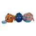 Disney Toys | Disney Pixar Fluffballs Lot Of 3 - Nemo Dory Elsa Plush Stuffed New | Color: Red | Size: Lot Of 3