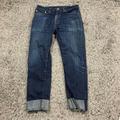 Levi's Jeans | Levis 510 Jeans Mens 32 32x27 Cropped Denim Blue Straight Leg Fit Cuffed | Color: Blue | Size: 32