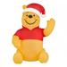 Disney Holiday | 3.5 Ft Winnie The Pooh Bear Led Airblown Inflatable Christmas Light Up Gemmy New | Color: Gold/Red | Size: Os