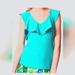 Anthropologie Tops | Anthropologie Deletta Top, Turquoise Blue, Size Small | Color: Blue | Size: S