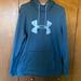 Under Armour Shirts | Blue Grey Under Armour Cold Gear Long Sleeve Pullover Hoodie | Color: Blue | Size: Xl