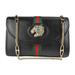 Gucci Bags | Gucci Rajah Shoulder Bag Leather Black Small Handbag Miniva | Color: Black | Size: Os