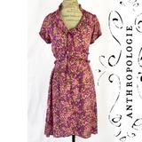 Anthropologie Dresses | Anthropologie Pink Floral Dress By Left Of Center | Color: Green/Pink | Size: 8