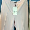 Zara Pants & Jumpsuits | Baby Pink Zara Pants Flared Legs , Sm Tags Still On Great For Business Meetings | Color: Pink | Size: S