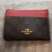 Coach Bags | Coach Card Case Wallet Nwot | Color: Brown/Red | Size: Os