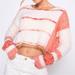 Free People Sweaters | Free People Emerson Pullover Sweater | Color: Cream/Pink | Size: M