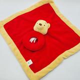 Disney Toys | Disney Baby Red Plush Winnie The Pooh Rattle Lovey Security Blanket Infant Toy | Color: Red/Yellow | Size: Osbb