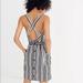 Madewell Dresses | Madewell Apron Mini Dress In Evelyn Stripe Size 2 Nwd $118 J3711 | Color: Blue/White | Size: 2
