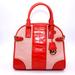 Michael Kors Bags | Michael Kors Bowling Satchel Shoulder Bag Purse Red Embossed Leather | Color: Red | Size: Os
