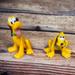 Disney Toys | Disney Exclusive Pluto Dog Pvc Figures Cake Toppers 3" & 2" | Color: Brown | Size: 2-3”