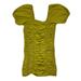 Free People Dresses | Free People Women's Size Xs Yellow Green Bodycon Mini Dress | Color: Green | Size: Xs