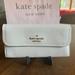 Kate Spade Bags | Kate Spade Rosie Large Flap Wallet Clutch In Parchment Pebbled Leather | Color: White | Size: Os
