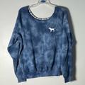 Pink Victoria's Secret Tops | Like New Womens Blue Pink Victoria's Secret Sweatshirt Shirt Small S | Color: Blue | Size: S