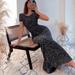 Zara Dresses | New Zara 2021 Limited Edition Sequin Knit Maxi Long Dress W/ Open Back Size S | Color: Black/Silver | Size: S