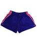 Adidas Shorts | Adidas Womens 3 Stripes Elastic Waist Drawcord Athletic Shorts Blue Size M | Color: Blue/Pink | Size: M