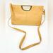 Giani Bernini Bags | Giani Bernini Tan Leather Clutch Shoulder Bag Purse Gold Handbag | Color: Gold/Tan | Size: Os