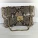 Michael Kors Bags | Michael Kors Designer Black Gray Snakeskin Chain Strap Shoulder Bag Small Purse | Color: Black/Gray | Size: Os