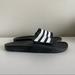 Adidas Shoes | Adidas, Black/White "Adilette" Slip On Comfort Slides, Size 10 | Color: Black/White | Size: 10