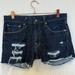 Levi's Shorts | Levi’s Capital E Distressed Cut-Off Short Skinny Slim Fit Sz 34 Waist | Color: Blue | Size: 34” Waist