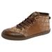Gucci Shoes | Gucci Monogram Gg Lurex Canvas And Leather High Top Sneakers Size It 35 Us 5 | Color: Brown/Tan | Size: 5