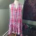 Anthropologie Dresses | Maeve Pippa Anthropologie Pink Plaid Dress Size Large | Color: Pink/Purple | Size: L