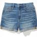 American Eagle Outfitters Shorts | American Eagle Outfitters Ae Curvy High-Rise Denim Shortie Shorts | Color: Blue | Size: 6