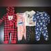 Disney Pajamas | Disney Stitch Long Sleeve Pajama Sets For Baby Girls Size 12 Months, Excellent | Color: Black/Pink/Red | Size: 12mb