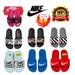 Nike Shoes | Clearance Bundle Of 4 Pairs New Nike Kids Girls Boys Slide Sandals | Color: Tan | Size: 11c To 7y