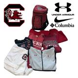 Columbia Shirts | Bundle South Carolina Gamecocks Men’s Xl Shirts And Backpack | Color: Black/Red | Size: Xl