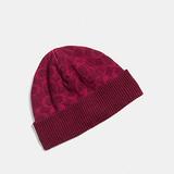Coach Accessories | Coach Winter Signature Knit Hat Color Bright Berry One Size | Color: Pink/Red | Size: Os