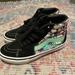 Vans Shoes | High Top Vans | Color: Black/Green | Size: 6