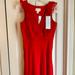 J. Crew Dresses | J Crew Crepe Silk Dress Size 0 | Color: Red | Size: 0