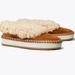 Tory Burch Shoes | Nib Tory Burch Shearling Slipper Leather Toasted Caramel Brown Us 6.5 7 7.5 8 | Color: Brown/Tan | Size: Various