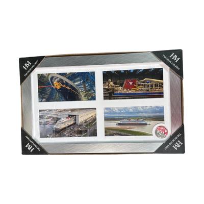 Disney Art | 2022 Disney Cruise Line The Highland Mint Disney Wish Inaugural Framed Print | Color: Red | Size: Os