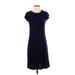 Marvin Richards Casual Dress - Sweater Dress: Blue Solid Dresses - Women's Size Small