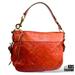 Coach Bags | Coach Zoe Woven Leather Hobo Shoulder Bag Rare | Color: Brown/Orange | Size: 14x10x4”