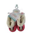 Disney Shoes | Disney Baby Minnie Mouse Booties Furry Slippers Infant Newborn Baby 0-3m | Color: Pink/White | Size: Newborn