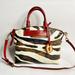 Dooney & Bourke Bags | Dooney & Bourke Florentine Vachetta Zebra Print, Red Print Leather Tote Bag | Color: Black/Red | Size: Os