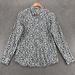 J. Crew Tops | J Crew Shirt Womens 2 Perfect Blue Floral Button Up Long Sleeves Collared Cotton | Color: Blue/White | Size: 2