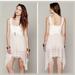 Free People Dresses | Free People Tea For Two Cream Pink Slip Mesh Dress Xs | Color: Cream/Pink | Size: Xs