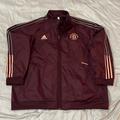 Adidas Jackets & Coats | Adidas Manchester United F.C. 2020/21 Anthem Raglan Training Full-Zip Jacket | Color: Red | Size: Xxl