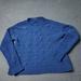 American Eagle Outfitters Tops | American Eagle Knit Sweater Womens Xs Extra Small Blue Polyester Pullover | Color: Blue | Size: Xs