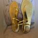 J. Crew Shoes | J. Crew Made In Italy Gold Leather Sandal Size 9 | Color: Gold | Size: 9