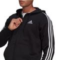 Adidas Shirts | Adidas / Essentials Fleece 3-Stripes Full-Zip Hoodie Size M,L | Color: Black/White | Size: Various