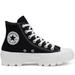 Converse Shoes | Converse Women Chuck Taylor All Star Platform Black White Canvas Shoes Size 9 | Color: Black/Orange/White | Size: 9