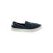 TOMS Flats: Blue Color Block Shoes - Women's Size 7 - Almond Toe