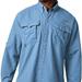 Columbia Shirts | Columbia Men's Sail Blue Bahama Ii Long Sleeve Pfg Fishing Button-Up Shirt Sz Xl | Color: Blue | Size: Xl